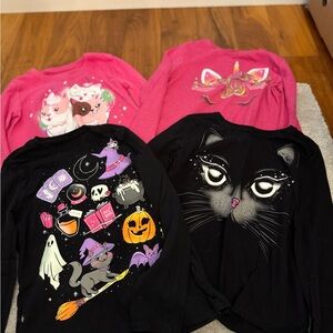 Kids Graphic Long Sleeve Shirts - set of 4